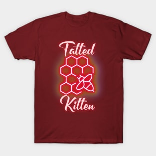 Tatted Kitten Red T-Shirt